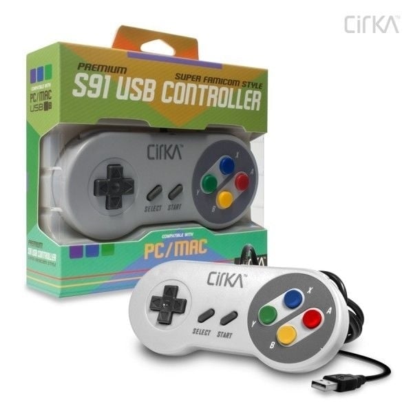 S91 PC/ Mac Premium SNES-Style USB Controller (Super Famicom) - CirKa Image 1