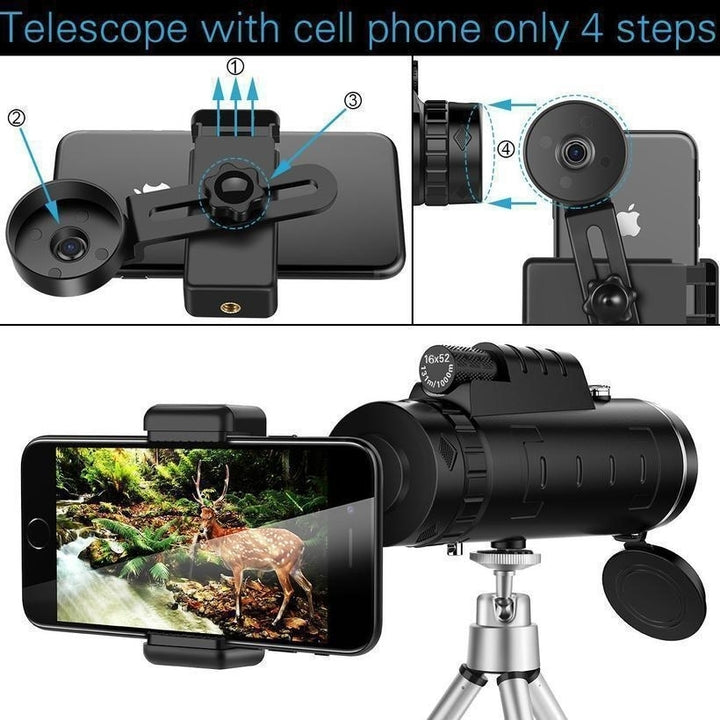 40X60 Zoom Lens for Smartphone Monocular Telescope Image 4