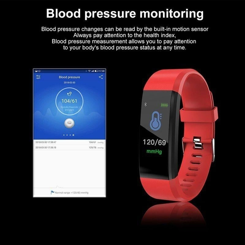 Smart Bracelet Compatible Waterproof Sleep Monitor Fitness Tracker Smart Wristband Pedometer Image 7