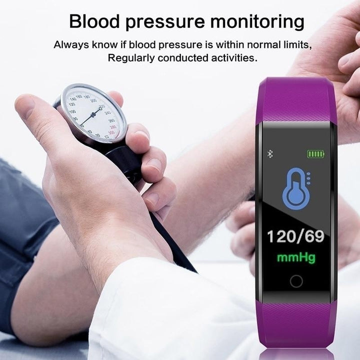 Smart Bracelet Compatible Waterproof Sleep Monitor Fitness Tracker Smart Wristband Pedometer Image 9