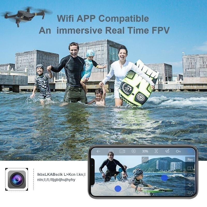 WIFI FPV With Wide Angle HD Camera High Hold Mode Foldable Arm RC Quadcopter Drone Image 2