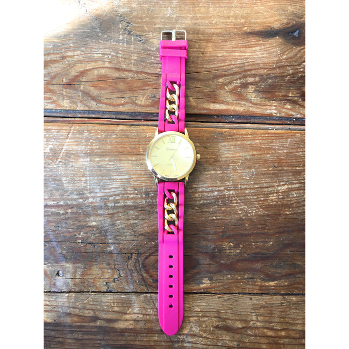 Womens Watch Gel Band Unique  Wrist Band Women Watch Great  or Girlfriend Gift 3 Styles to Choose From Turquoise Pink Image 3