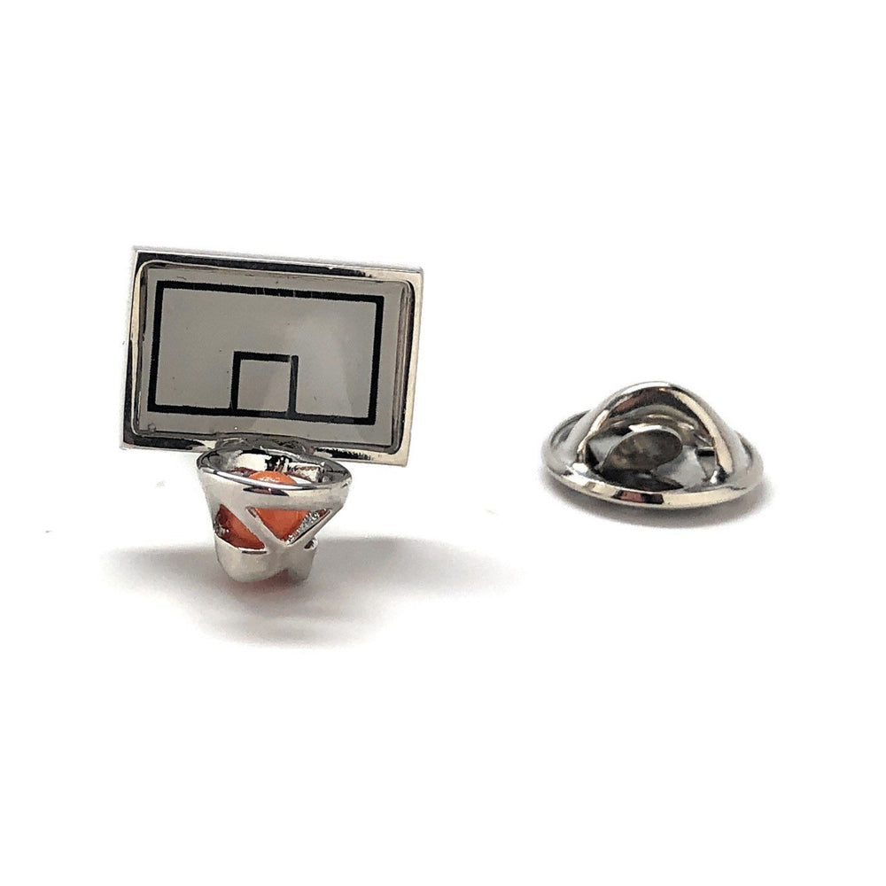 Enamel Pin Basketball Lapel Pin 6 Different Styles to Choose From Tie Tack Basket Ball Court B-Ball Image 2