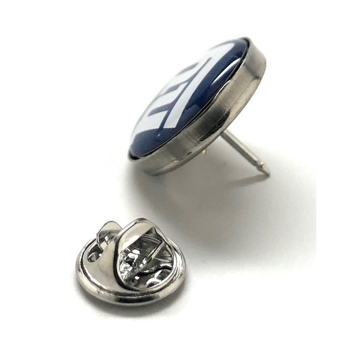York Giants NFL Football Lapel Pin Silver Tone Enamel Pin Football Team Jewelry Image 3