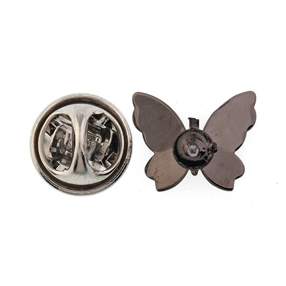 Enamel Pin Lapel Pin Gunmetal Collector Lucky Butterfly Tie Tac Enamel Pin Tie Tack Image 2