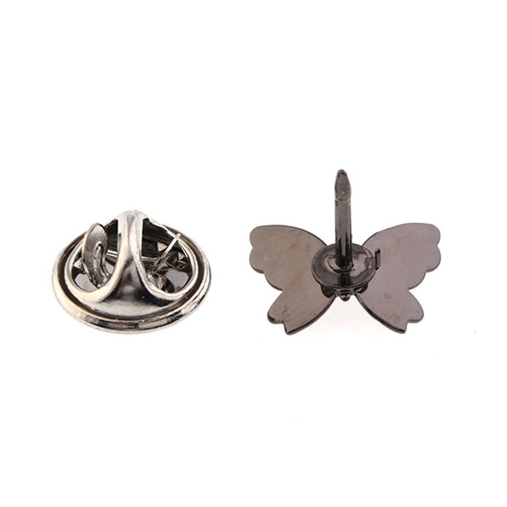 Enamel Pin Lapel Pin Gunmetal Collector Lucky Butterfly Tie Tac Enamel Pin Tie Tack Image 3