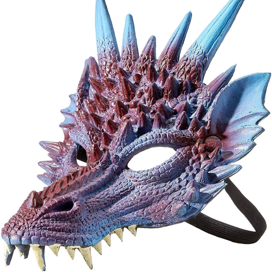 Mythical Purple Dragon Mask Supersoft replacedstart adult costume replacedfinish Accessory HMS Image 1