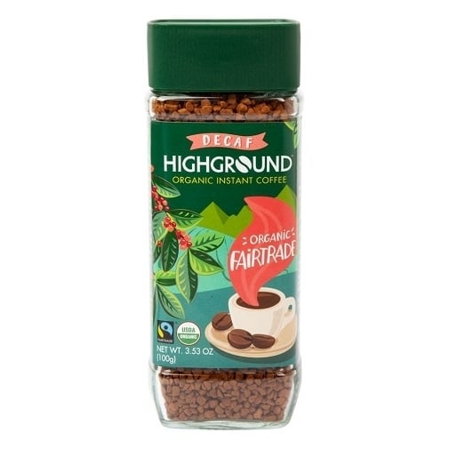 Highground Instant Coffee Decaf Organic Fairtrade Image 1