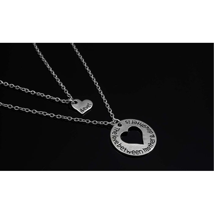 "The Love Between Mother and Daughter is 4ever" Necklace Image 1