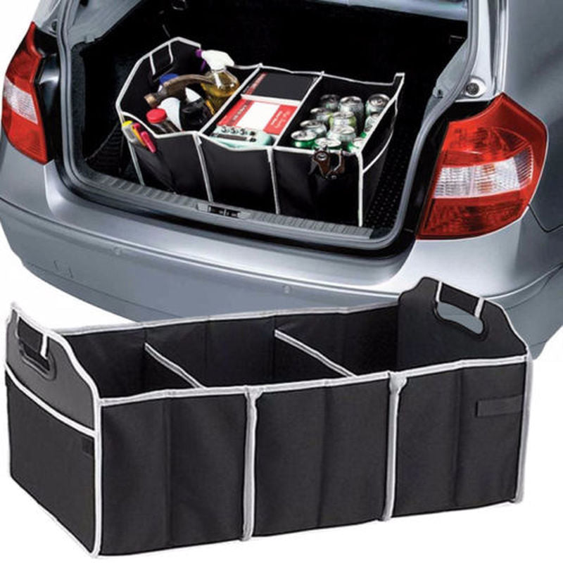 Collapsible Car Trunk Organizer with Detachable Cooler Image 1