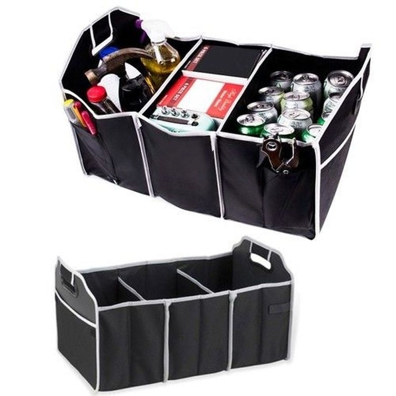 Collapsible Car Trunk Organizer with Detachable Cooler Image 2