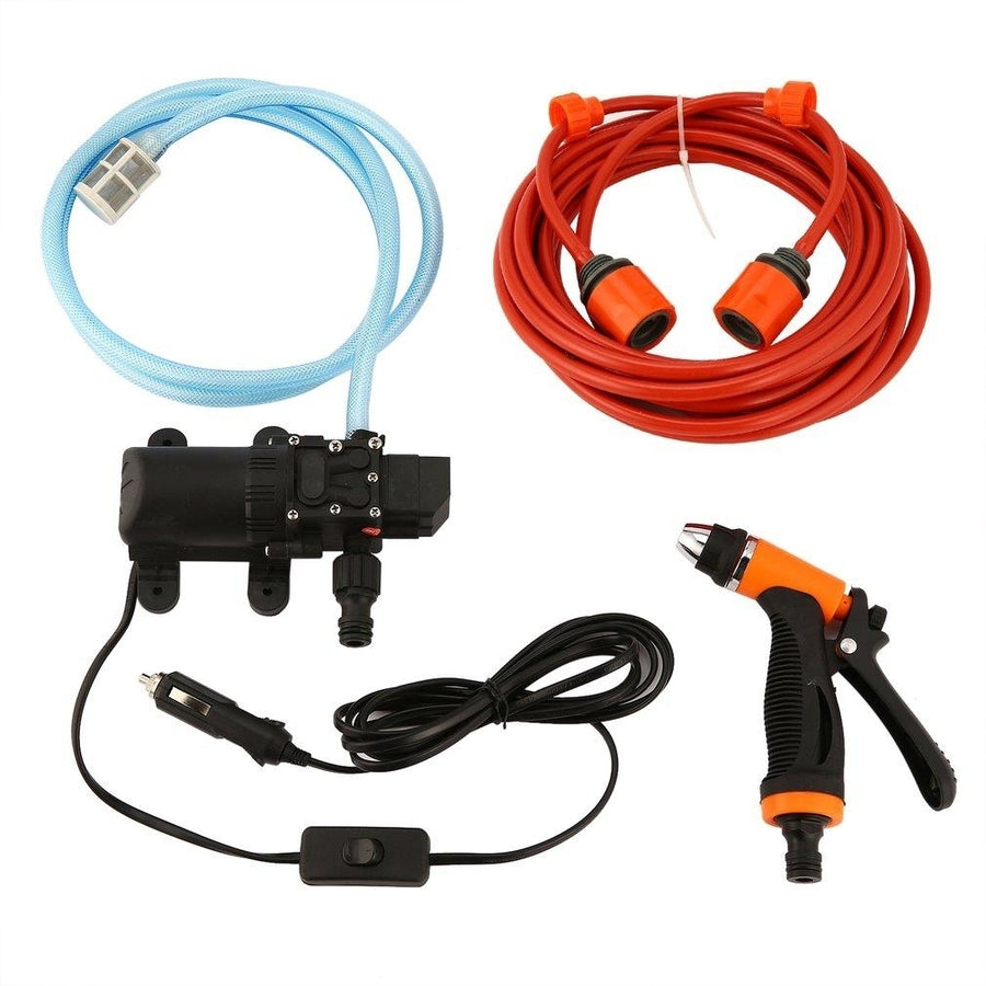 High Pressure Cleaning Kit 70W 12V DIY Auto Washing Tools Set Water Saving Car Accessories Image 1