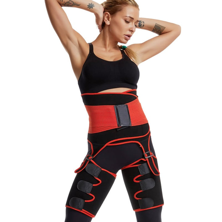 Adjustable Three-In-One Hip Belt Explosion Sweat Plastic Belt Sports Bodybuilding Image 1
