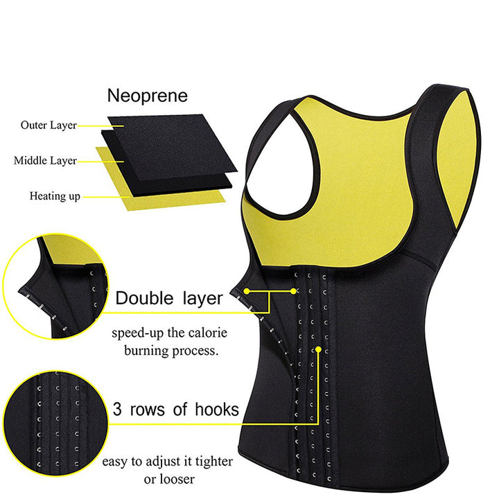 Womens Body Shaping Chest Support Vest Palace Corset Image 4
