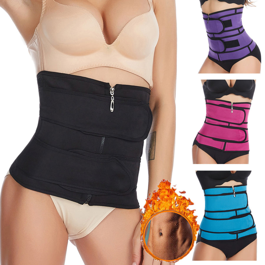 Womens Body Slimming Belt Vest Fitness Slim Waist Reduction Belly Image 1