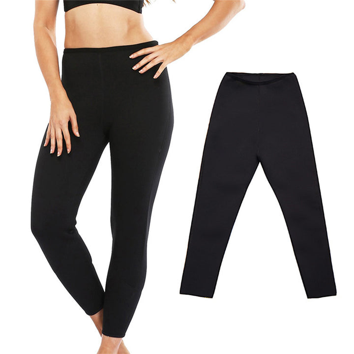 Womens High Waist Sports Slimming Bodybuilding Pants Belly Pants Image 3