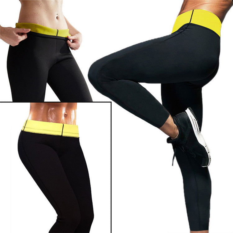 Womens High Waist Sports Slimming Bodybuilding Pants Belly Pants Image 4