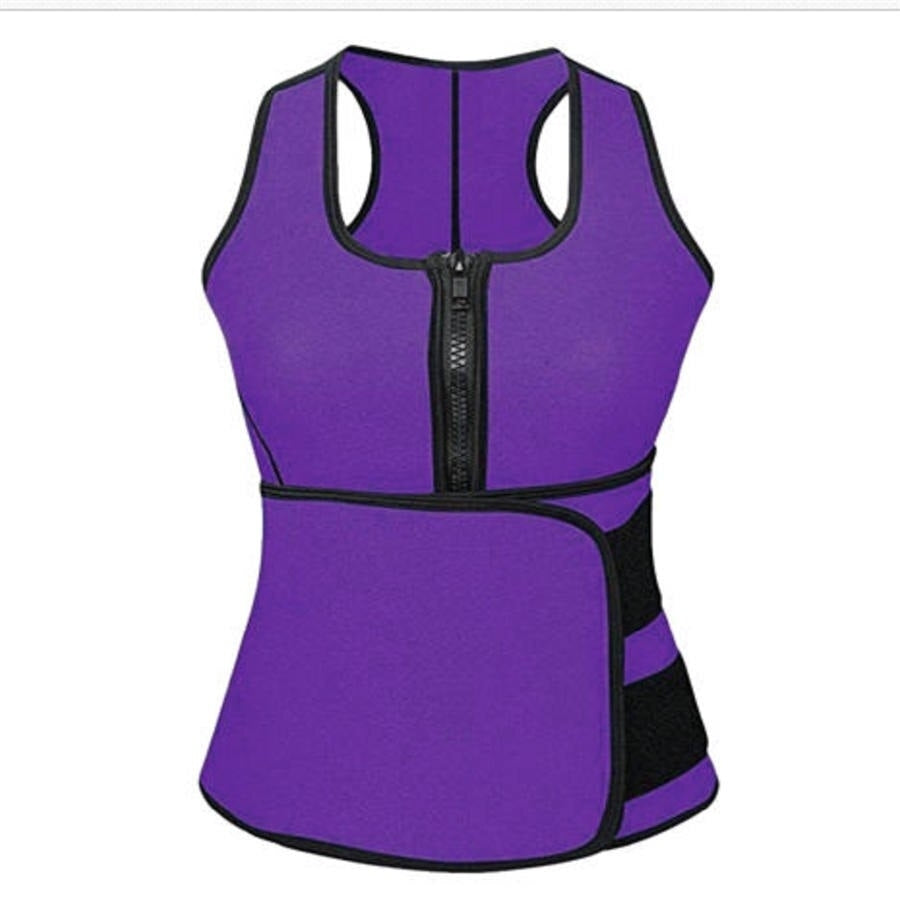 Womens Body Slimming Vest With Abdomen Strap Fitness Slim Waist Slimming Yoga Wear Image 4