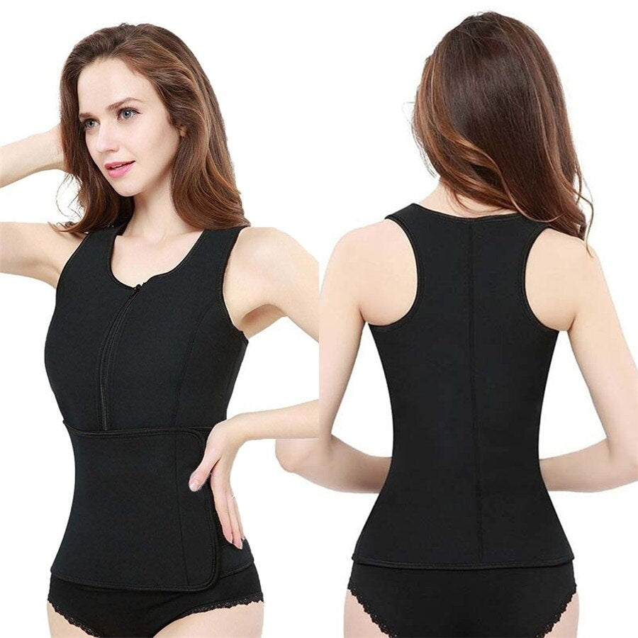 Womens Body Slimming Vest With Abdomen Strap Fitness Slim Waist Slimming Yoga Wear Image 6