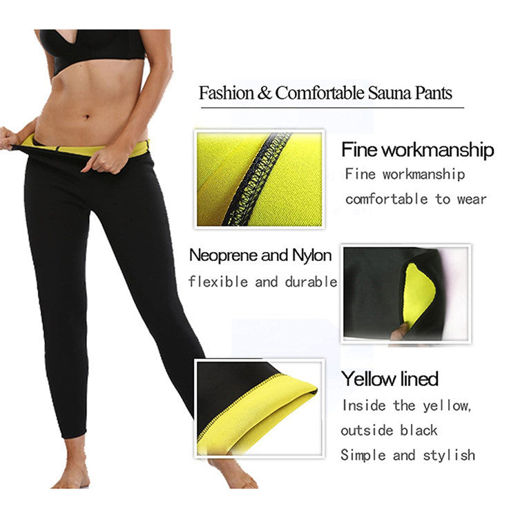 Womens High Waist Sports Slimming Bodybuilding Pants Belly Pants Image 8