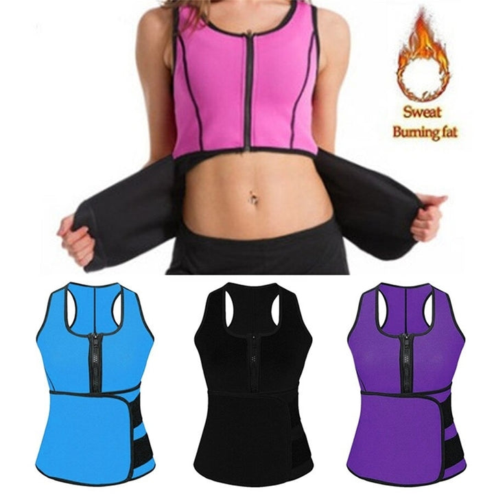 Womens Body Slimming Vest With Abdomen Strap Fitness Slim Waist Slimming Yoga Wear Image 9