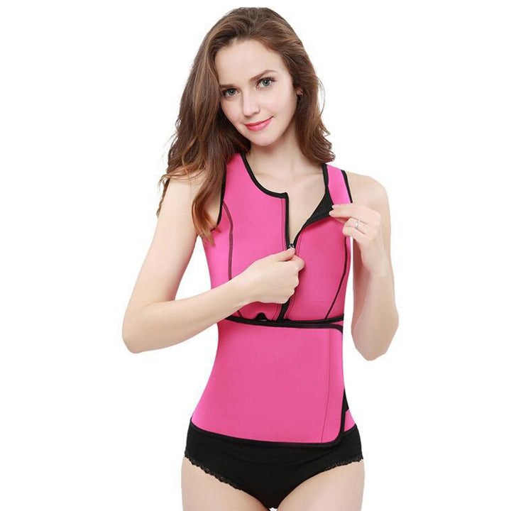 Womens Body Slimming Vest With Abdomen Strap Fitness Slim Waist Slimming Yoga Wear Image 10