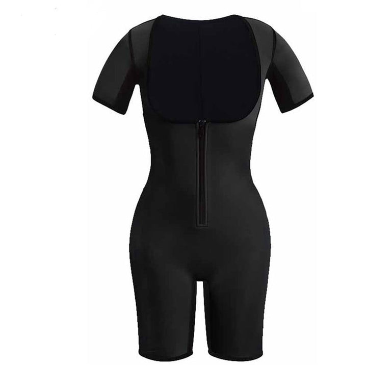 Female Slimming Neoprene Sauna Sweating Vest Zipper Bodysuit Body Image 1