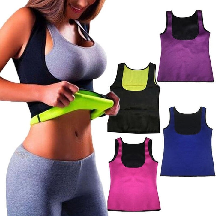 Womens Chest Support Belly Fat Burning Fitness Body Shaping Body Vest Image 9