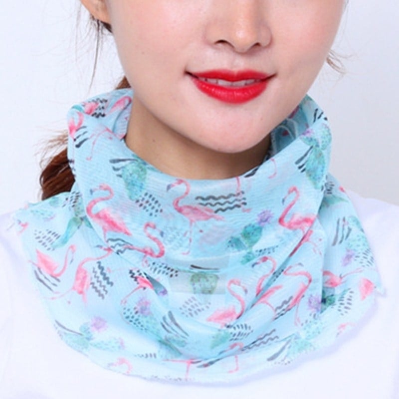 Womens Scarf Sunscreen Variety Net Yarn Collar Image 1