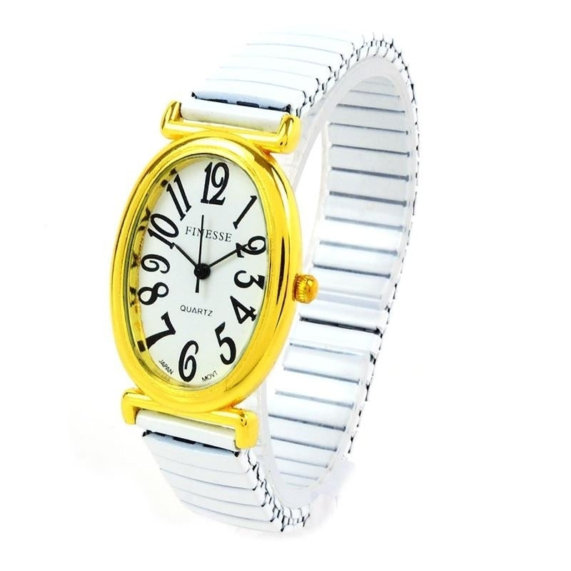 Clearance Sale - FInesse Gold Oval Watch Image 1