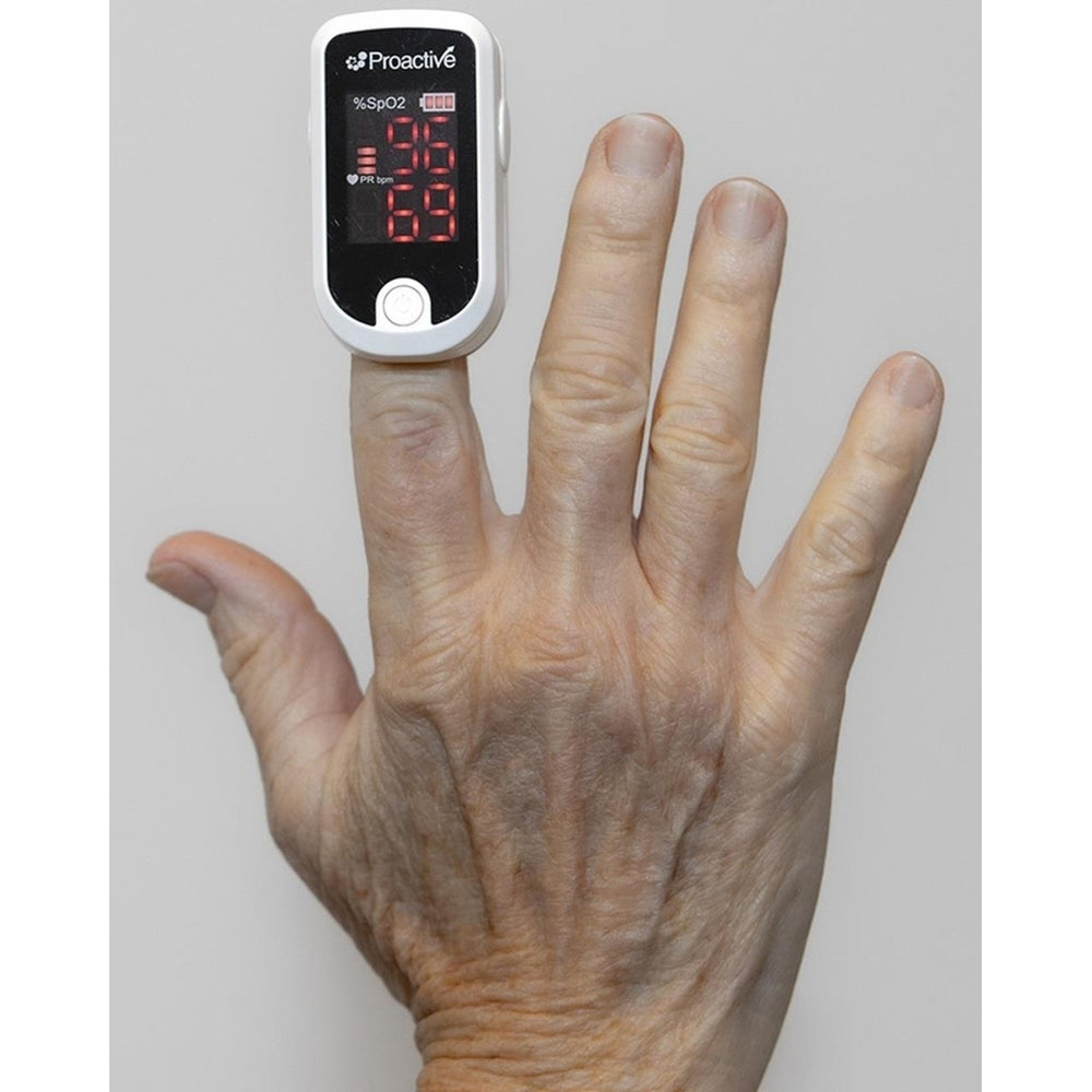 Proactive Protekt Finger Pulse Oximeter Oxygen Saturation Pulse Rate Monitor 20110 Image 2