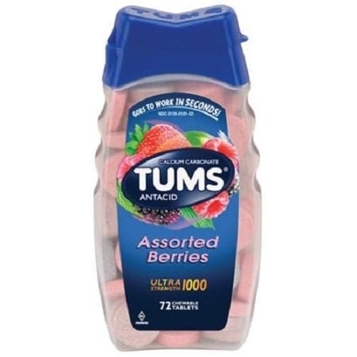 Tums Ultra 1000 Maximum Strength Assorted Berries Antacid/Calcium Supplement Image 1