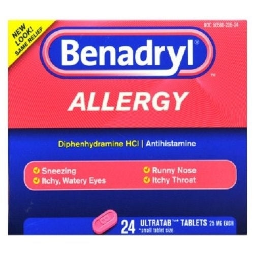 Benadryl Allergy Relief Ultratabs Image 1