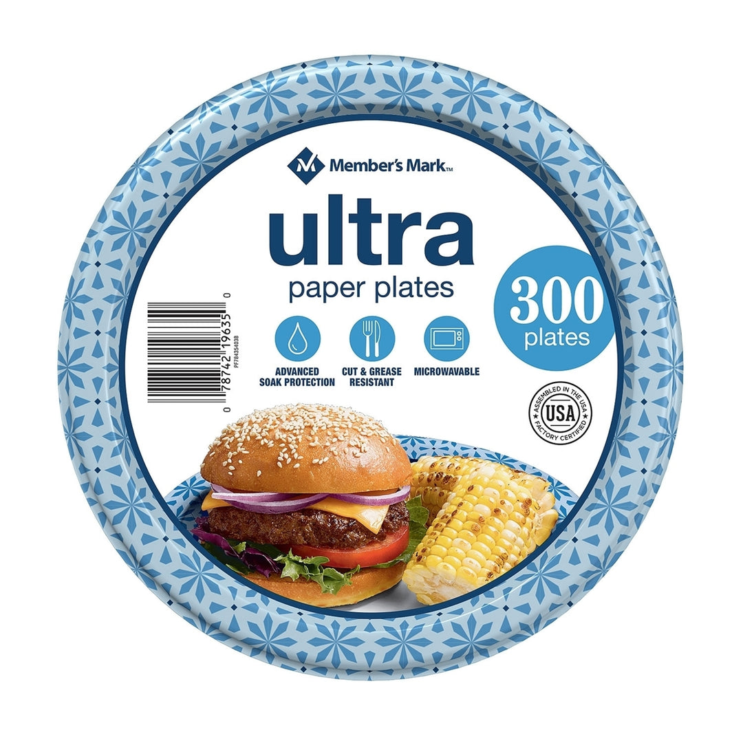 Members Mark Ultra Plate8-1/2" (300 Count) Image 1