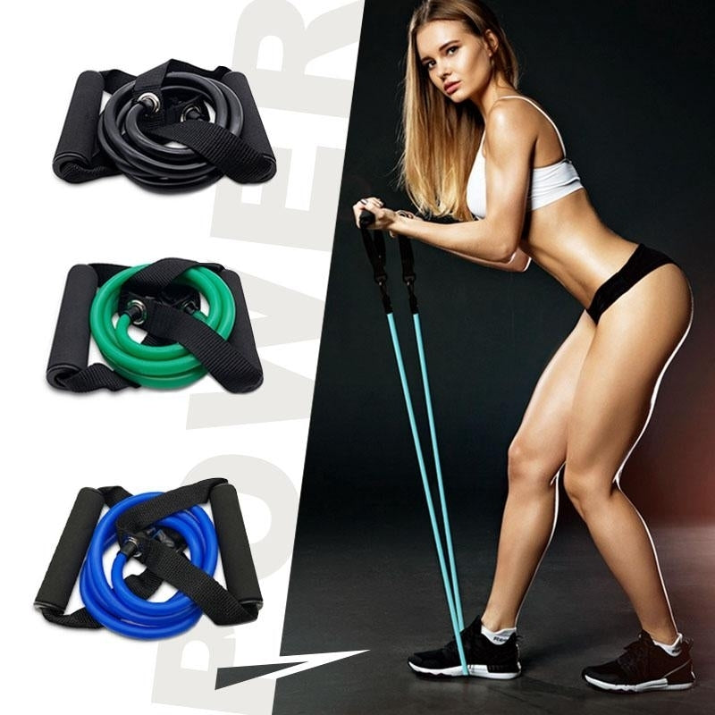120cm Elastic Resistance Bands Yoga Pull Rope Fitness Workout Sports Rubber Tensile Expander Gum Elastica Image 2