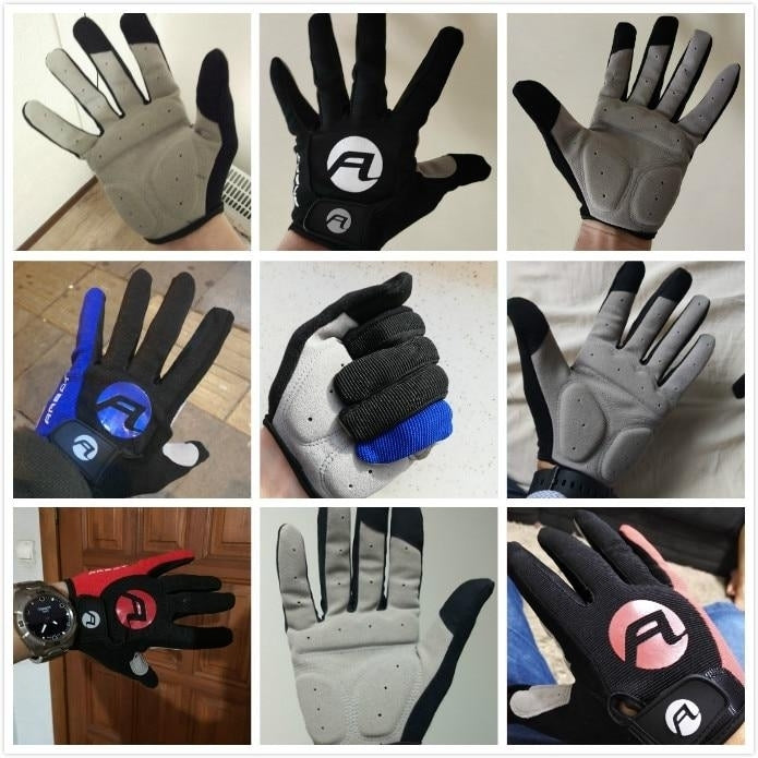 Cycling Anti Slip Full Finger Bike Gloves Pad Men Breathable Shock Sports Bicycle Warm Image 9