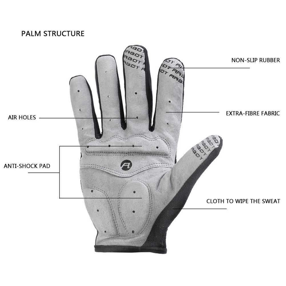 Cycling Anti Slip Full Finger Bike Gloves Pad Men Breathable Shock Sports Bicycle Warm Image 12