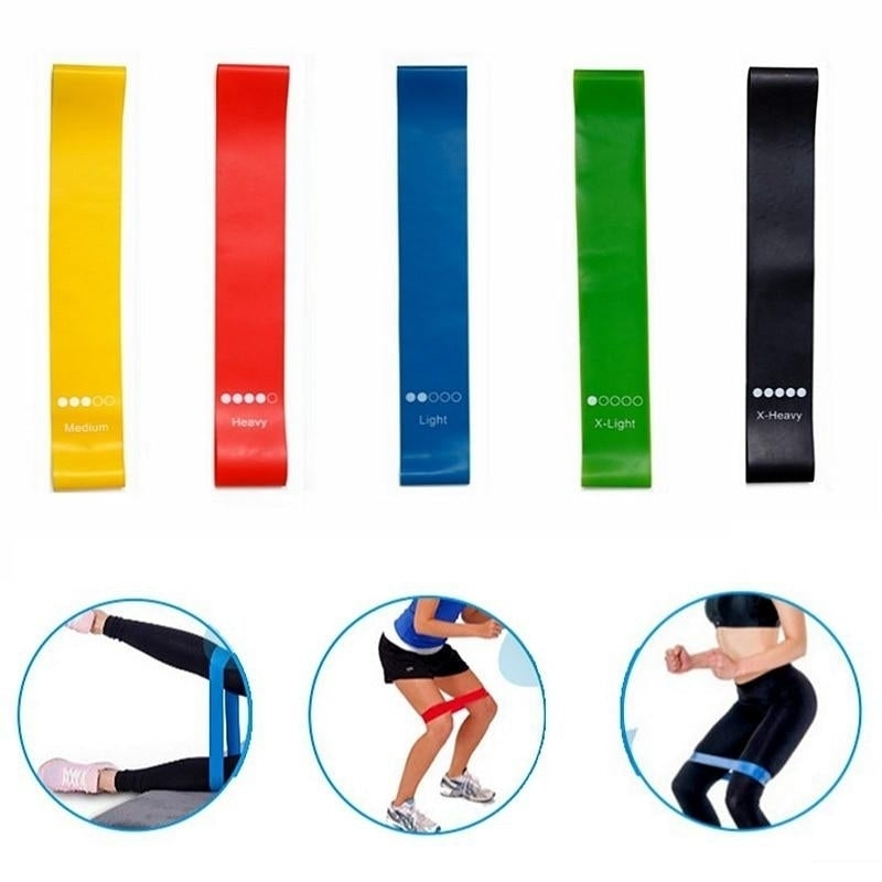 Yoga Resistance Rubber Bands Indoor Outdoor Fitness Equipment Pilates Sport Training Workout Elastic Image 4