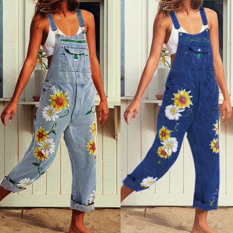 Womens Overalls Jeans 2 Colors Image 1
