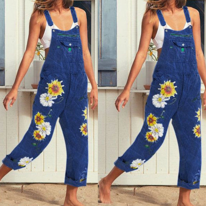Womens Overalls Jeans 2 Colors Image 4