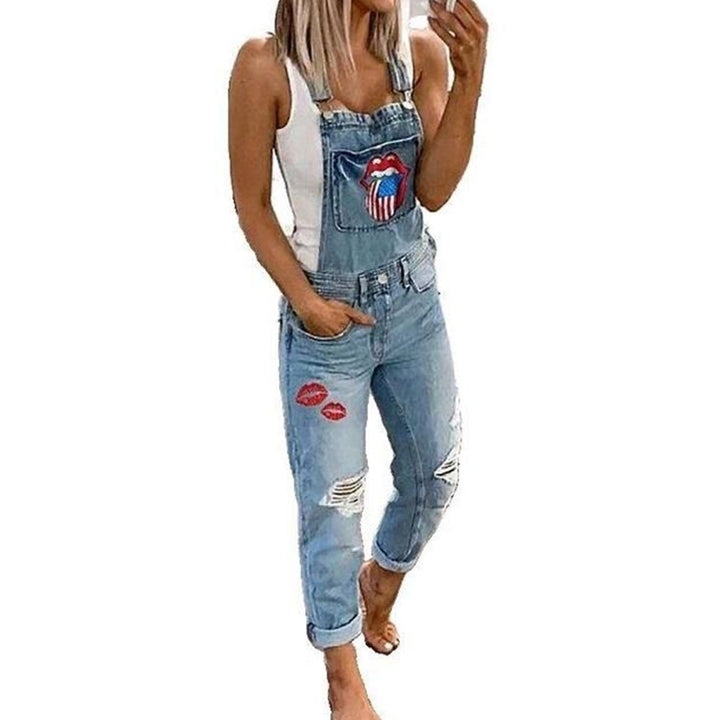 Female Lips Trousers And Overalls (S-3XL) Image 6