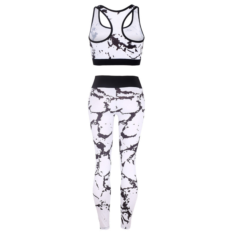 Womens Printed Sports Yoga Suit Image 10