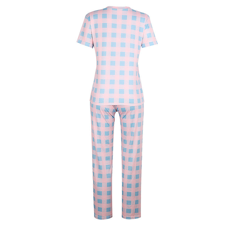 3-Color Womens Two-Piece Pajamas Suit Image 9