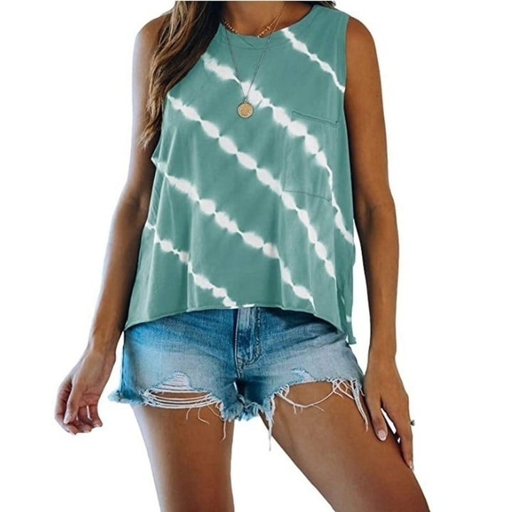 Womens Printed Vest Top 6 Colors Image 1