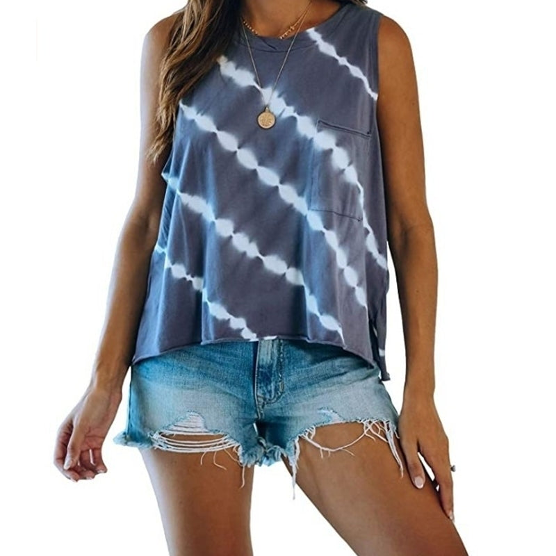 Womens Printed Vest Top 6 Colors Image 8