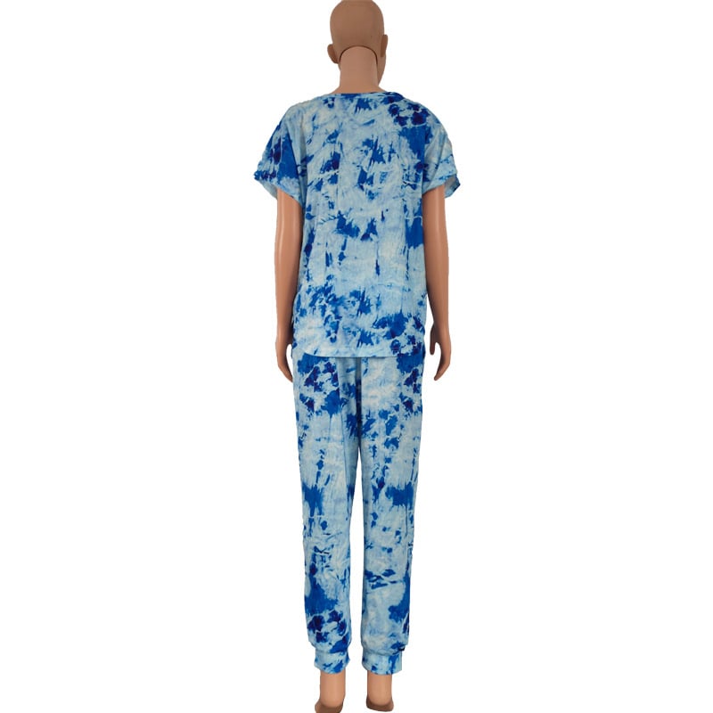 Tie-Dye Two-Piece Leisure Home Set Image 6