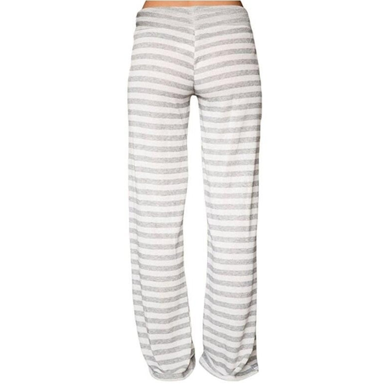 Womens Striped High Waist Yoga Pants Image 9