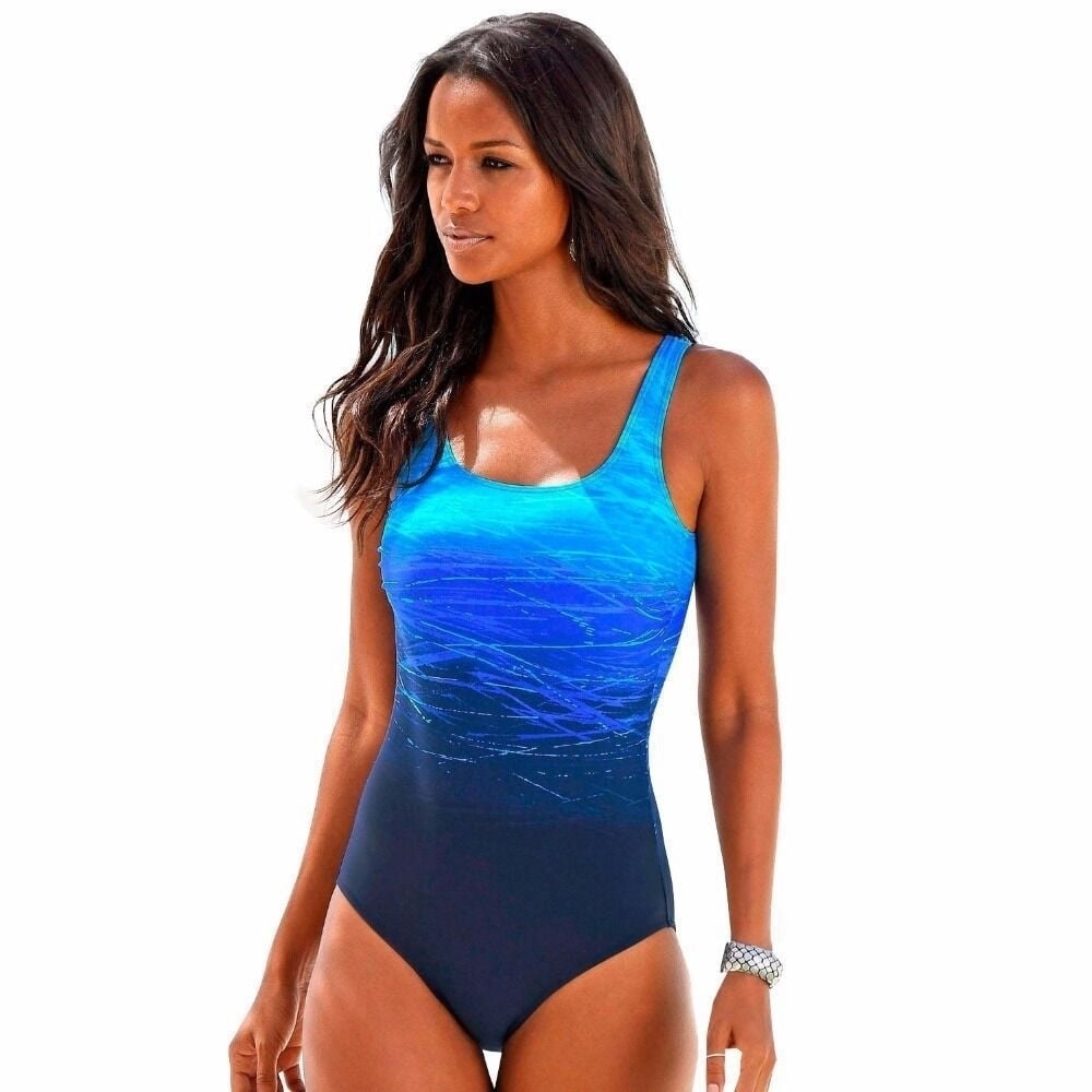Ladies Backless One-Piece Swimsuit Image 1