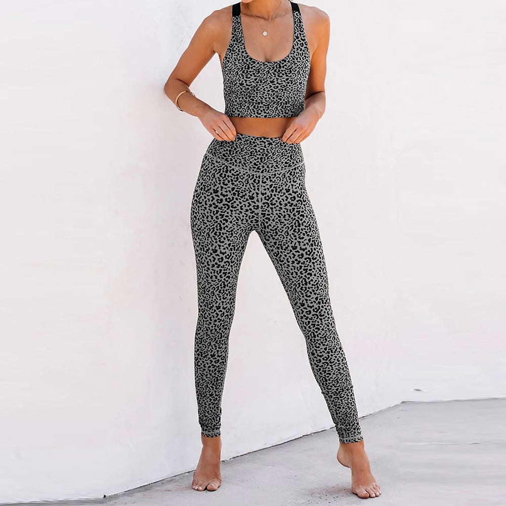 Yoga Womens Two-Piece Sports Suit Quick-Drying Image 1