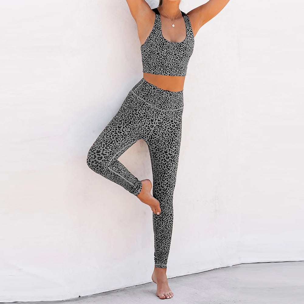 Yoga Womens Two-Piece Sports Suit Quick-Drying Image 4